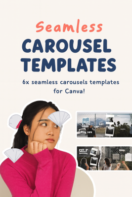 Animated Seamless Carousels Templates and Guides For Canva + Nostalgia edition