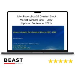 John Pocorobba – 55 Greatest Winners 2003-2020 Research Update Sept 2021